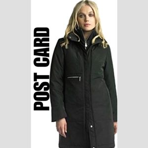Postcard Black Alesaam Long Coat Park Jacket SZ 2
